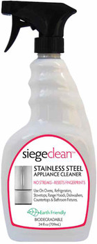 Siege Stainless Steel Appliance Cleaner, 24 oz, Earth Friendly, 310