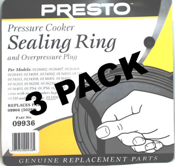 Presto Pressure Cooker Sealing Ring Gasket, 09936