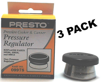 3 Pk, Presto Pressure Cooker Regulator 09978