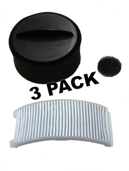 3 Pk, Bissell PowerForce & PowerGroom Style 12 Filter Kit, 2032120