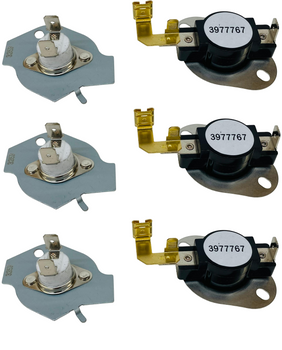 3-Pack Clothes Dryer Thermostat & Fuse Kit – Compatible with Whirlpool 279816