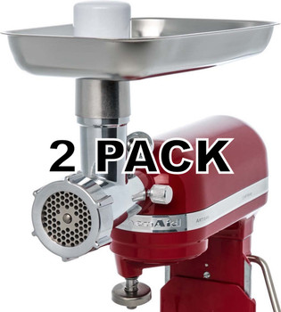 2 Pk, Jupiter Metal Food Grinder Attachment for KitchenAid Stand Mixers, 478100