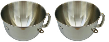2 Pk, Stand Mixer, 7 QT, Polished Bowl for KitchenAid, WPW10354778, W11769890