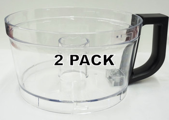 2 Pk, 7-Cup Food Processor Work Bowl for KitchenAid, AP6021896, W10467656