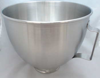 KitchenAid K45SBWH 4.5 Quart Stainless Steel Mixing Bowl with Handle