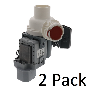 2 Pk, Washing Machine Drain Pump for Frigidaire, AP4510671, PS2378516, 137240800