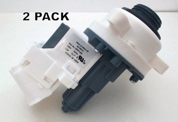 2 Pk, Washing Machine Water Pump for Whirlpool, AP6023670, WPW10661045