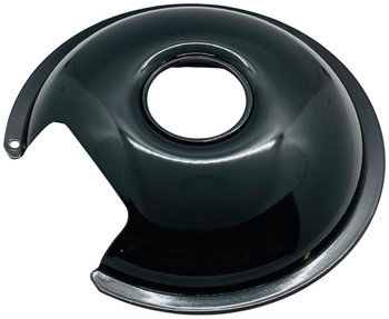 Range Black Porcelain 8" Drip Pan for Most Fixed Elements, 412-8