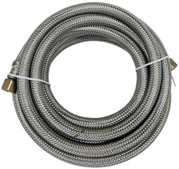 Supco ¼" COMP X ¼ COMP" 120" Stainless Steel Hose for Refrigerators, 1410RFSS