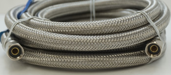 Supco ¼" COMP X ¼ COMP" 120" Stainless Steel Hose for Dishwashers, 1410RFSS