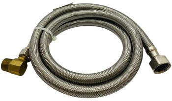 Supco 1/2" COMP X 3/8" COMP 60" Stainless Steel Hose, 1405DWSS12