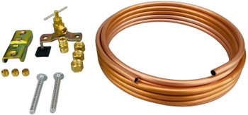 Supco 25' Copper Tubing Ice Maker Installation Kit, 1/4" OD, C25