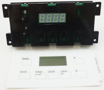 Range Control Board and Overlay Kit, White, Clock/Timer, OC0722, 316455410