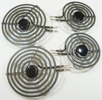 Range Restoration Kit, Surface Elements, Receptacles, and Drip Pans, 2-6", 2-8"