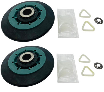 2 Pk, Dryer Drum Support Roller for Whirlpool, AP6019303, WPW10314173