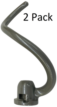 2 Pk, Stand Mixer, 5Qt Spiral Dough Hook for KitchenAid, KNS25BDH, W11319616