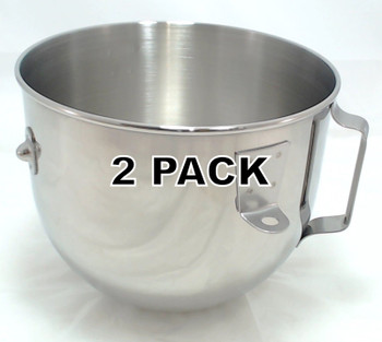 WPW10714130 - 2 - Pack KitchenAid Stand Mixer 5QT S.S. Bowl WPW10714130 - 2 - Pack KitchenAid Stand Mixer 5QT S.S. Bowl
