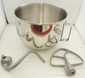 5 QT Glass Mixer Bowl replaces KitchenAid, W10154769 - Seneca