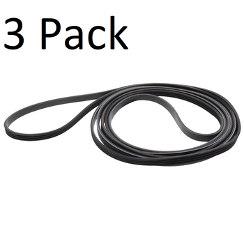 WE12X10014 - 3-Pack Dryer Belt for General Electric and Hotpoint