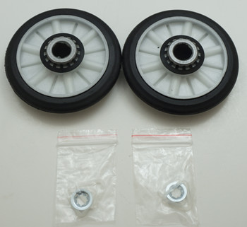 Supco (DE702T) Dryer Drum Roller Set Replaces Whirlpool, AP3098345, 349241T