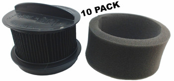 10 Pk, Bissell Vacuum Filter, Style 16, Inner & Outer 32R9