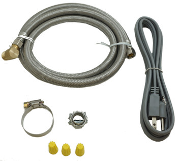 Supco Universal Dishwasher Installation Kit, 6 Foot S.S Fill hose, DWS6572SS