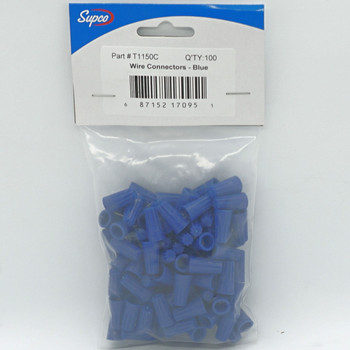 Supco Blue Wire Connectors, 100 Pack, T1150C