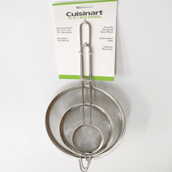 Cuisinart Mesh Strainers Set of 3, Dishwasher Safe, CTG-00-3MS