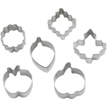 Wilton 6 Piece Autumn Pie Crust Cutter Set, 2308-0893