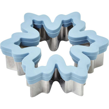 Wilton Blue Snowflake Comfort Grip Holiday Cookie Cutter, 2310-592