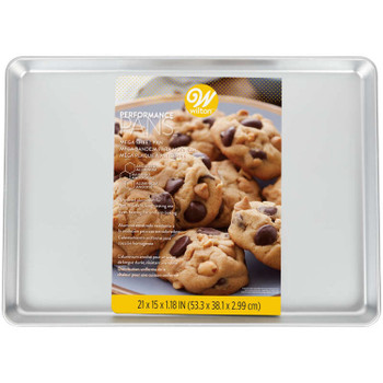 2105-0-0649 - Wilton Performance Pans, Aluminum Mega Baking Sheet, 21" X 15" 2105-0-0649 - Wilton Performance Pans, Aluminum Mega Baking Sheet, 21" X 15"