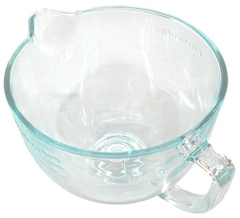 5 QT Glass Mixer Bowl replaces KitchenAid, W10154769, W11341654