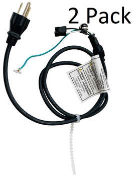 2 Pk, Stand Mixer Electrical Cord, Black, for KitchenAid , AP6027171, W11197468