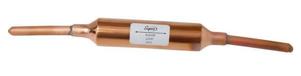 Copper Extended Drier SUD109 1/4" Inlet O.D. 1/4" Outlet O.D. ¾" Non-Directional