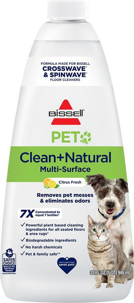 Bissell 32oz Multi-Surface Pet Plant Based Cleaning Formula, Citrus Fresh, 3123