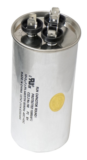 Run Capacitor, Round, 70 Mfd., 440 Volt, CR70X440R