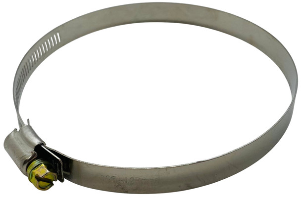 Stainless Steel Hose Clamp, 4" x 5", 1/4" Screw Head, 5/16" Band Width, CL4