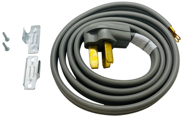 Electrical Range 6' Power Cord, 40 Amp, 3 Prong Wire, 125/250V, SRC3-40-6