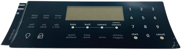 Oven Control Overlay fits Frigidaire, Black, AP4433205, PS2364031, 316419821