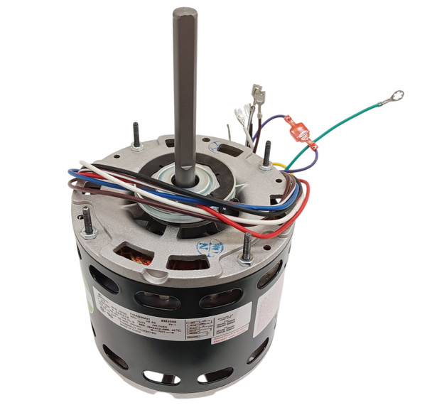 5.6" Dia. Blower Fan Motor, 1/2 HP, 3-Spd, 208-230V, 1075RPM, 48-Frame, EM3588