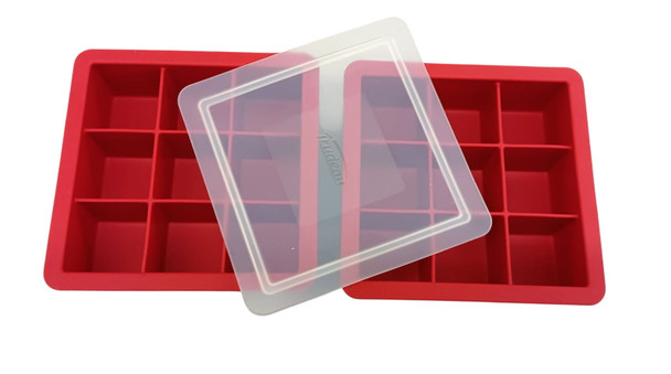 Trudeau Set of 2 Silicone Ice Cube Trays, 9-Cavity, 05718003