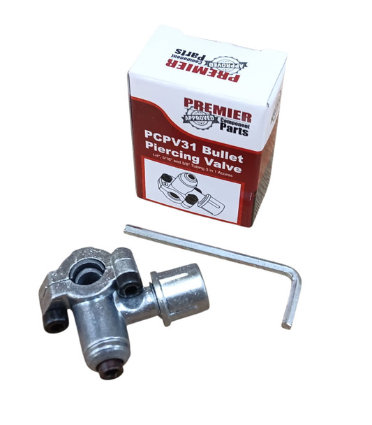 Bullet Piercing Valve, BPV31, 1/4" , 5/16" , 3/8" Tubing, PCPV31