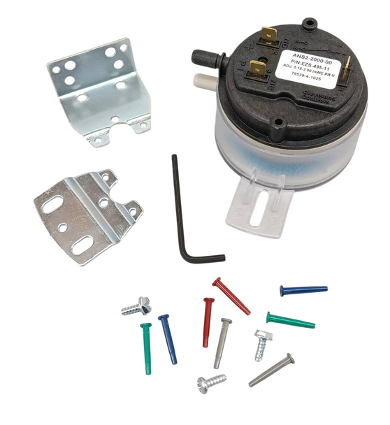 Air Pressure Sensing Switch Kit, .15" - 2.0" WC, EZS-495, EZS-495-11
