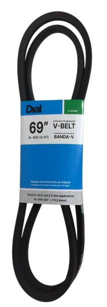 Evaporator Cooler (Swamp Cooler) Motor Type A High Quality 69" V-Belt, 6569