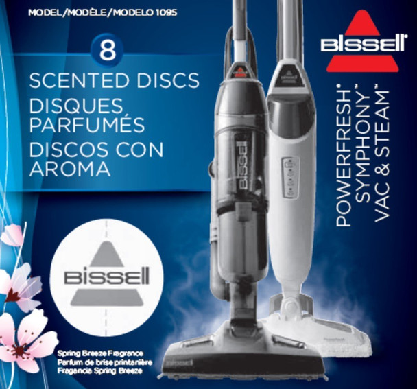 Bissell Steam Mop Spring Breeze Freshening Discs, 8 pack, 1095