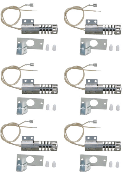 Gas Range Round Igniter 6 Pack for Whirlpool, Sears, GE, 4342528, WB2X9154