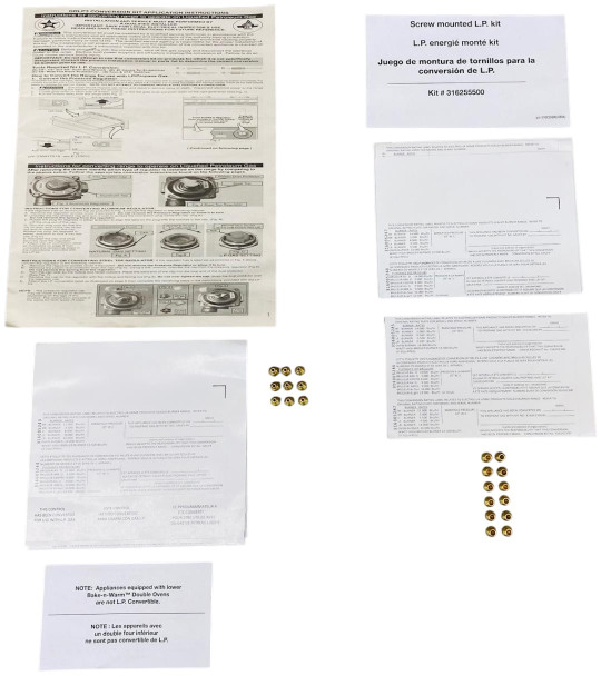 Range Gas To Propane Conversion Kit for Frigidaire , AP4374168, PS2351422, GRLP3