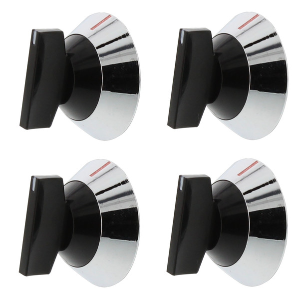 Range Knob, 4 Pack, for Whirlpool, Sears, AP3022088, PS340586, 330190
