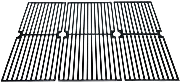 Gas Grill Porcelain Cast Iron Cooking Grid, 3 pcs, for Brinkmann & Others, 67233