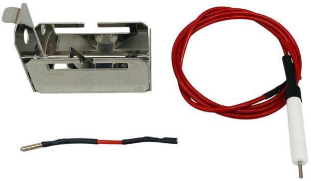 Stainless Steel Gas Grill Electrode w/ Collector Box & Wire, for DCS, 04850